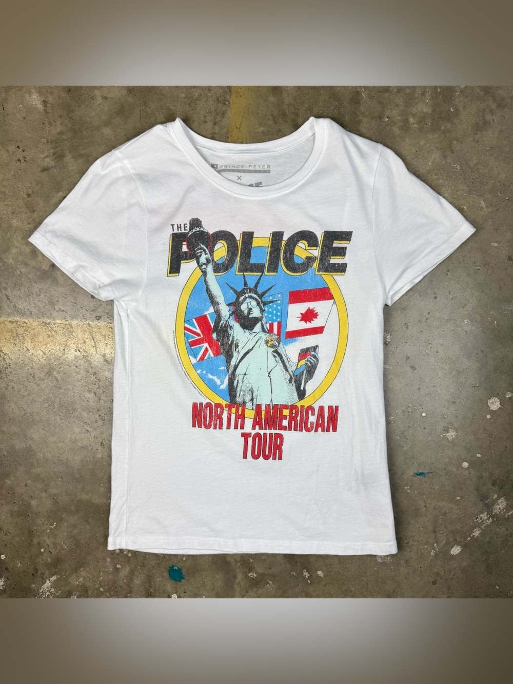 Prince Peter The Police T-Shirt Small 1983 North American Tour Reprint Band Tee